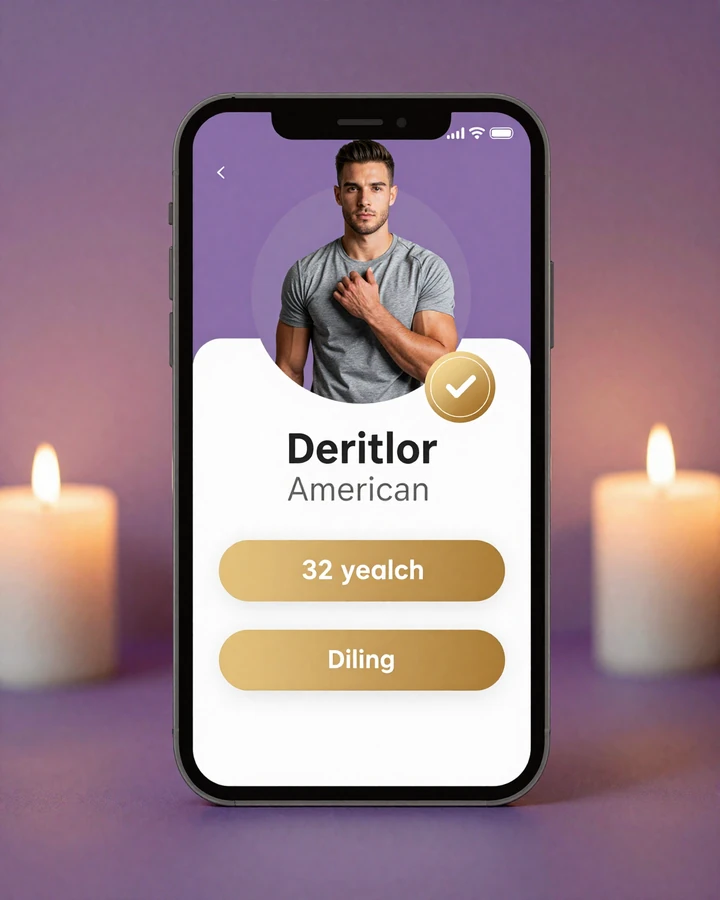 BPDating verified profile card preview showing big penis dating member with badges and lifestyle tags