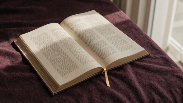 Open dictionary with gold bookmark referencing the size queen entry